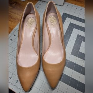 Vince Camuto Camel Leather Heels
